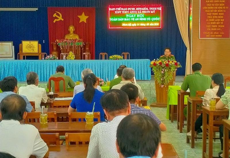 Nhơn Mỹ tổ chức Ngày hội Toàn dân bảo vệ an ninh Tổ quốc