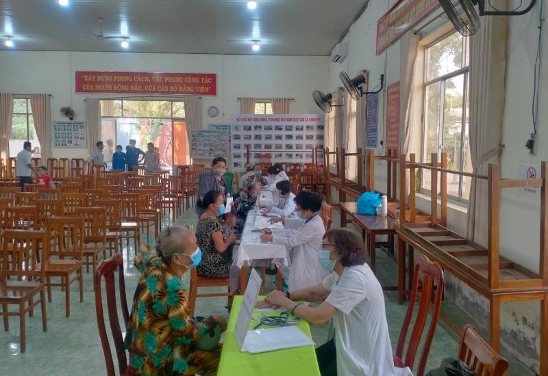 Đoàn Y Bác sĩ đang khám cho người dân
