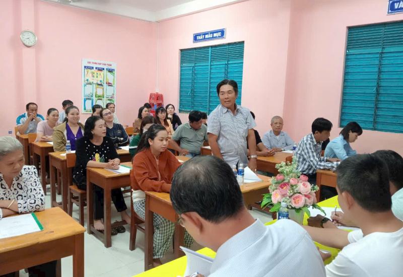 Trường Tiểu học A Nhơn Mỹ tổ chức Đại hội cha mẹ học sinh năm học mới