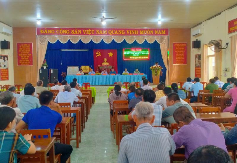 Đại biểu Hội Đồng Nhân Dân 3 cấp tiếp xúc cử tri xã Nhơn Mỹ trước kỳ họp cuối năm 2024